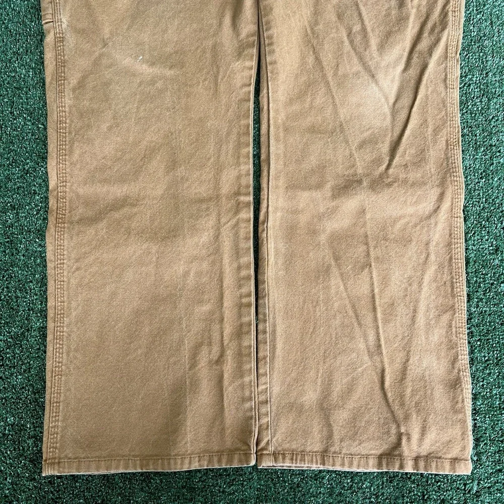 Mens Dickies Carpenter Wide-Leg Carpenter Brown Pants 42x30 20